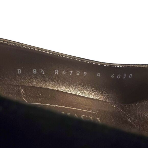 Vintage BRUNO MAGLI Shoes Womens 8.5 Black Velvet Pumps Bow Casual Formal A4729 - Picture 11 of 14